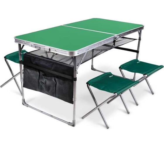 Изображение товара Набор стол+стулья Nika ССТ-К3/9 зеленый/изумруд