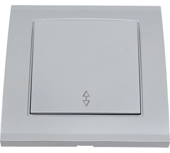 Изображение товара Выключатель UNIVersal Бриллиант 1 клавиша, проходной, серебро 7949629