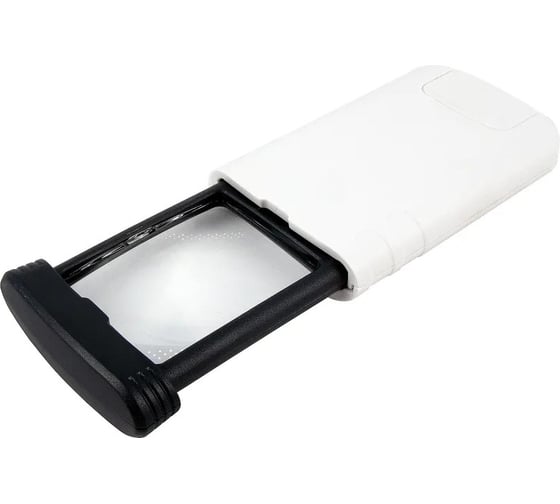 Изображение товара Лупа складная с подсветкой Следопыт кратность 4х, вес 47 гр, р-р л 3,5x4,5 см, с батар./360/ PF-SM-05