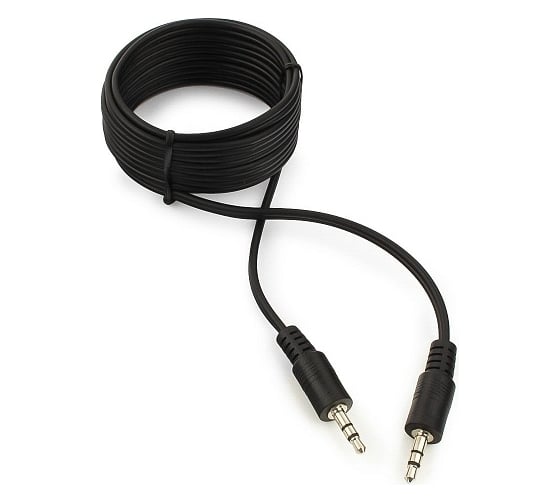 Изображение товара Аудио кабель Cablexpert Jack 3.5(M)/Jack 3.5(M), 3pin, 2м, черный, пакет CCA-404-2M