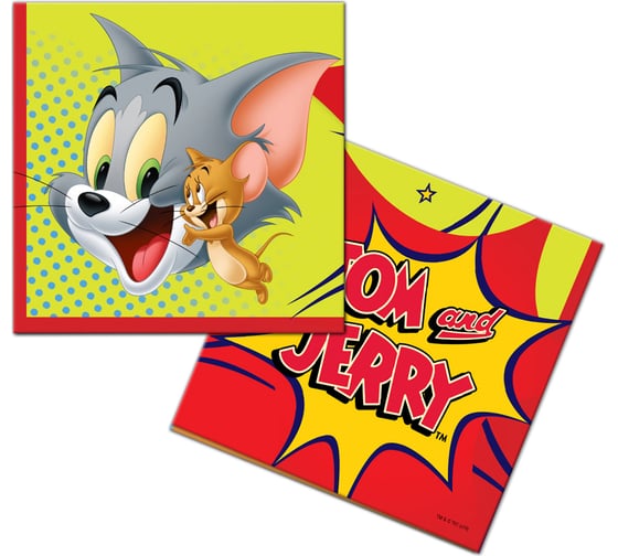 Изображение товара Tom Jerry Салфетки бумажные трехслойные 2 33x33см 20шт ND Play 286139