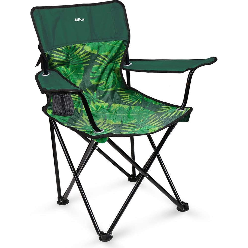 Изображение товара Складной стул Премиум 6 Nika ПСП6 с тропическими листьями