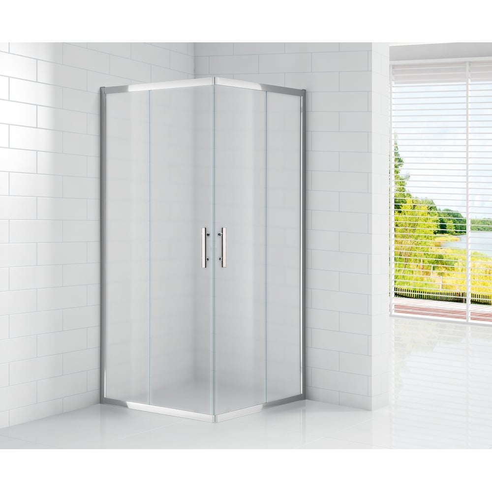Изображение товара Душевой уголок Cezares ECO-O-A-2-90-P-Cr с раздвижными шторками и регулировкой ширины