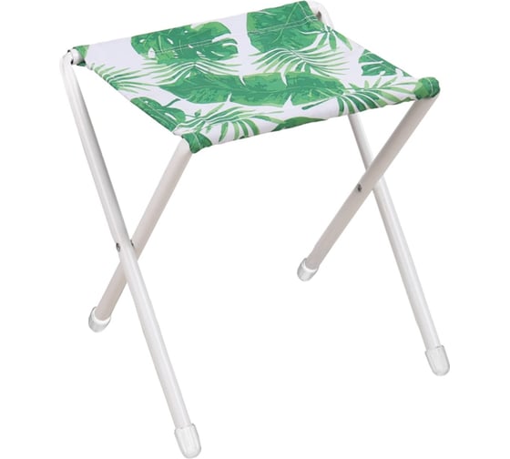 Изображение товара Стул складной дачный ДС Nika ДС/1 с тропическими листьями светлый