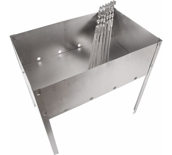 Изображение товара Сборный мангал с шампурами СОКОЛ ЭКОНОМ в пленке 62-0007