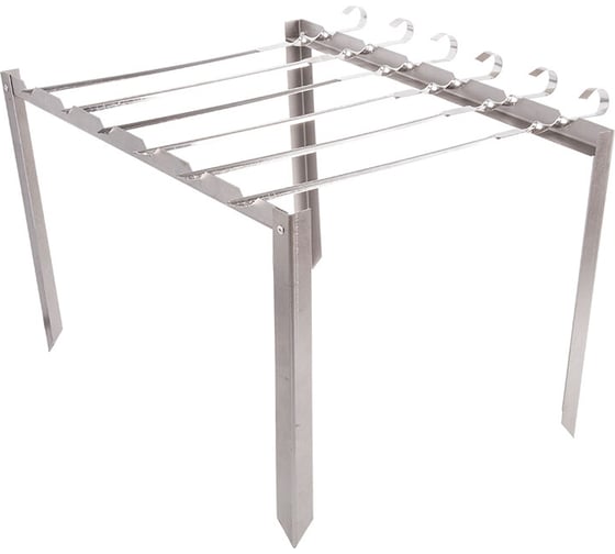 Изображение товара Подставка под шампура СОКОЛ с 6 шампурами, в чехле 62-0000