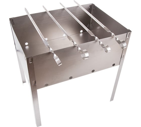 Изображение товара Походный сборный мангал с шампурамиСОКОЛ в пленке 62-0005