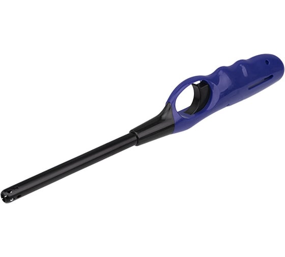 Изображение товара Бытовая газовая пьезозажигалка СОКОЛ СК-302L с классическим пламенем, многоразовая, синяя 61-0960