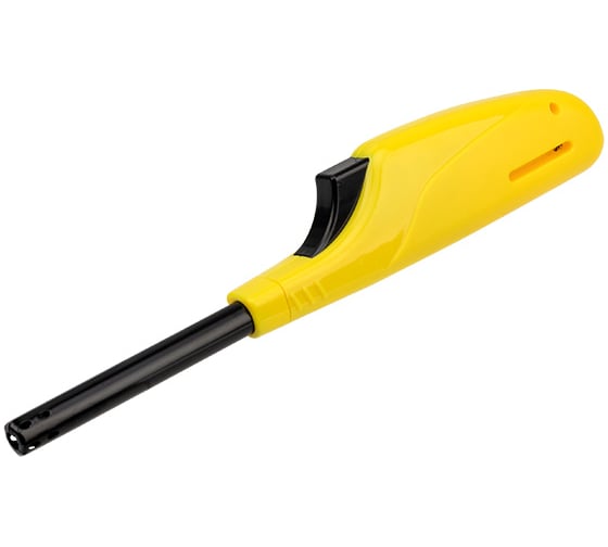 Изображение товара Бытовая газовая пьезозажигалка СОКОЛ СК-306 с классическим пламенем, многоразовая, желтая 61-0970