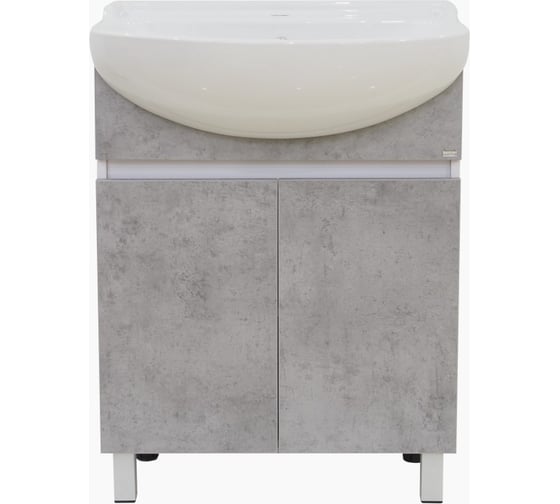Изображение товара Напольная прямая тумба Misty Ультра - 60 бетон О-Уль07060-4822ЯП