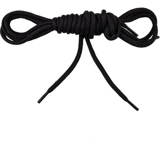 Изображение товара Шнурки для обуви Сибирский Следопыт круглые, цв. черный, диам. 4 мм., дл. 100 см/100/ PF-SL-07