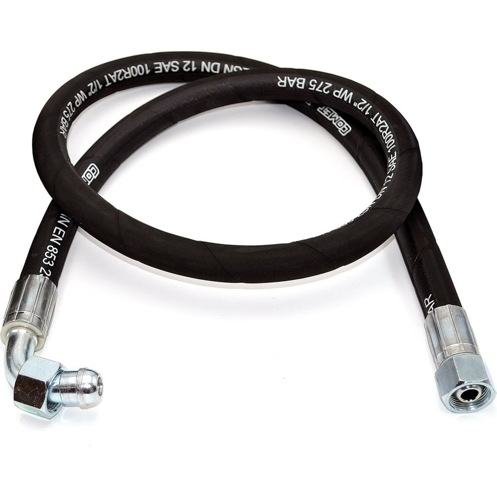 Изображение товара Рукав гидравлический РВД HIMPT 12-2SN S27 DK М22x1.5 275 бар 1.25 м