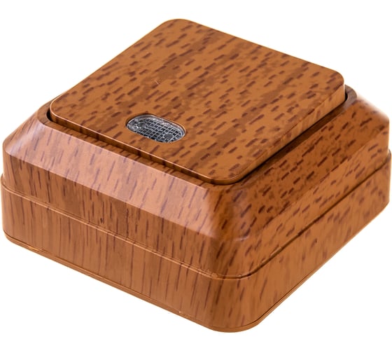 Изображение товара Выключатель UNIVersal Олимп 1 клавиша, с подсветкой, бук 7946710