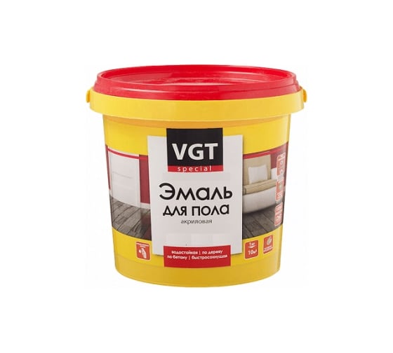 Изображение товара Эмаль для пола VGT ВД АК 1179 "Профи", орех 1 кг 11603013