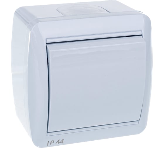 Изображение товара Выключатель UNIVersal Клио 1 клавиша, IP44 белая К2221