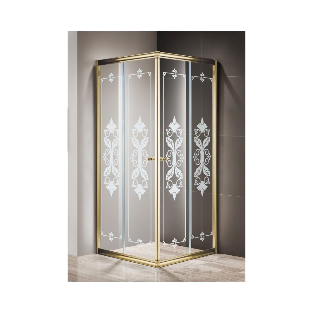 Изображение товара Душевой уголок Cezares GIUBILEO-A-2-100-SCORREVOLE-CP-G регулируемый стильный