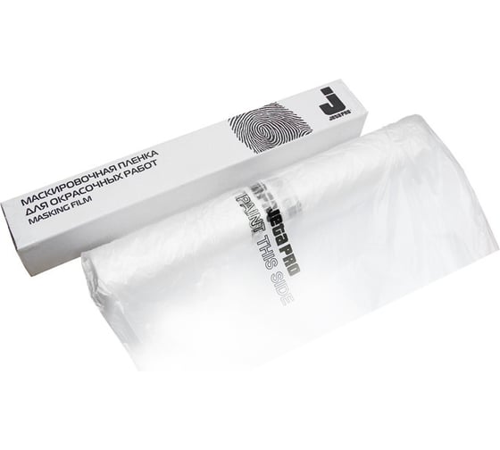 Изображение товара Пленка маскировочная (рулон 5 х 120 м; 11 мкм; белый прозрачный полиэтилен в индивидуальной упаковке) Jeta PRO 55045120/11