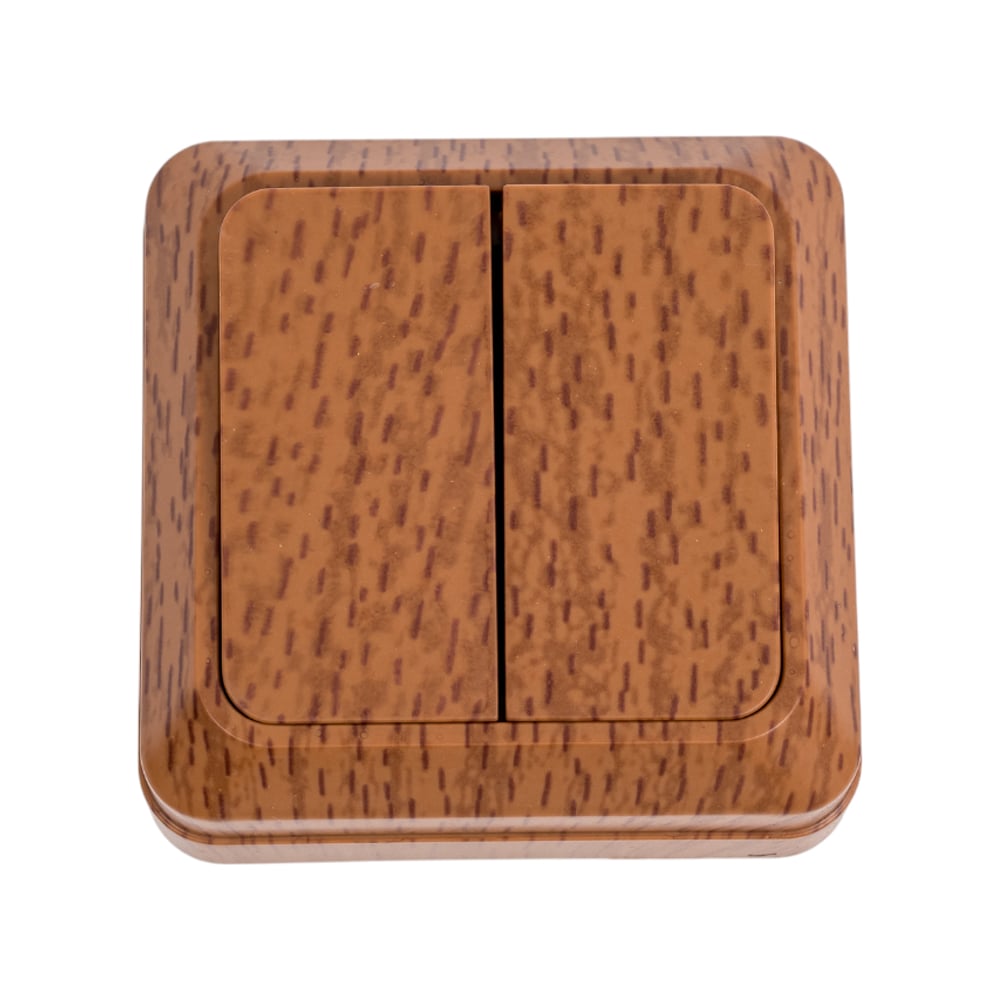 Изображение товара Выключатель UNIVersal Олимп 2 клавиши для освещения