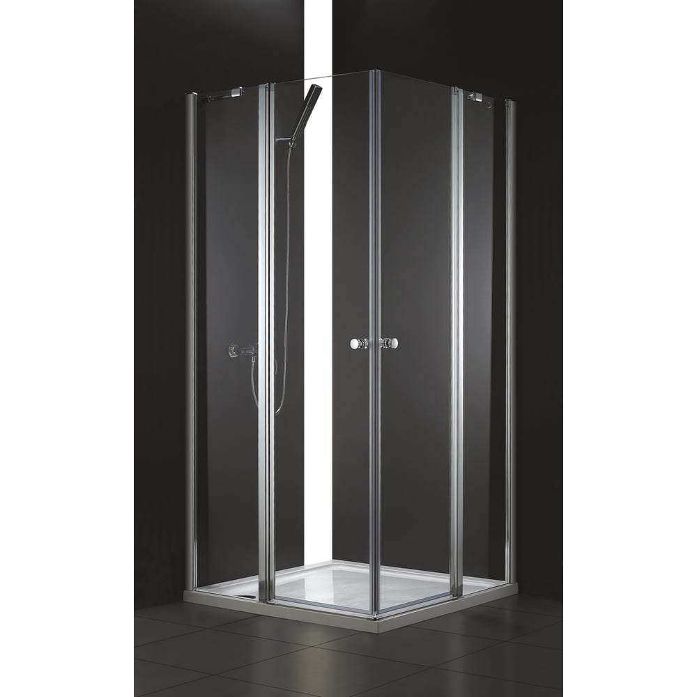 Изображение товара Душевой уголок Cezares ELENA-W-A-22-120-C-Cr из закаленного стекла