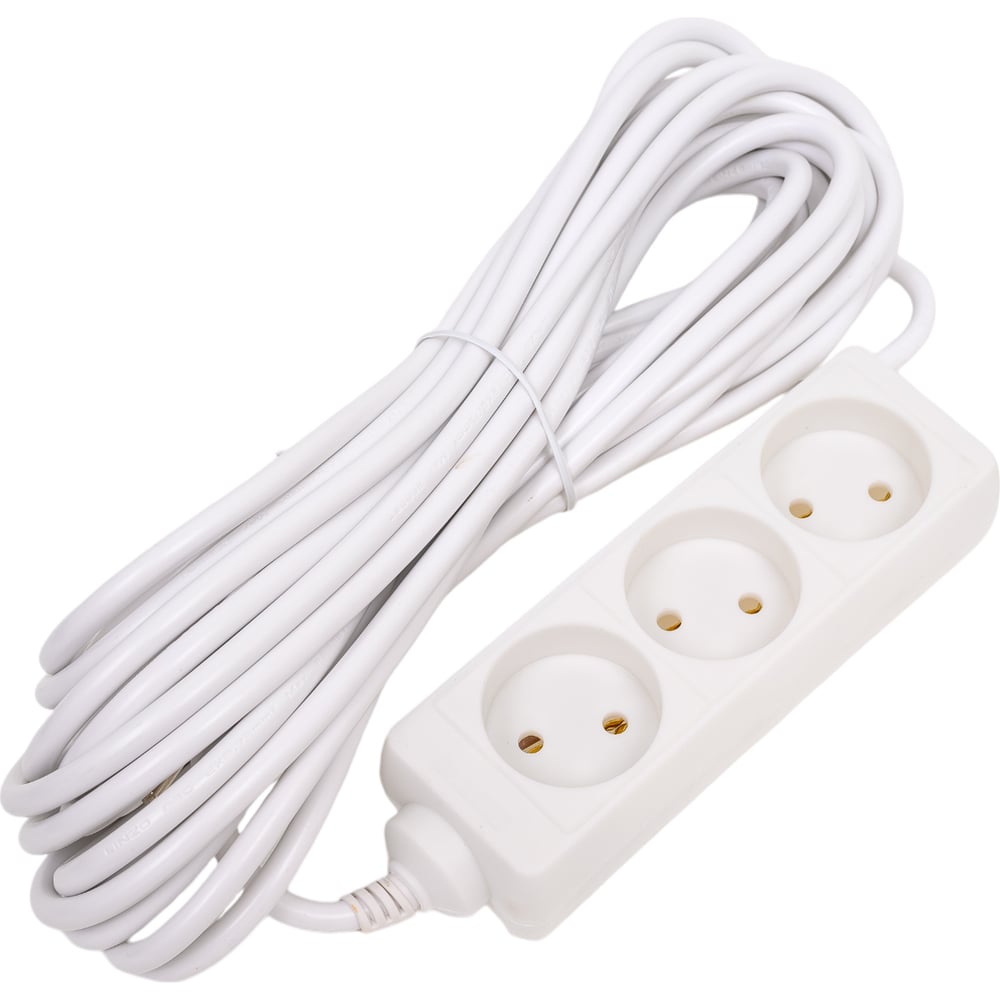 Изображение товара Бытовой удлинитель LINZO 10 метров с 3 розетками без заземления