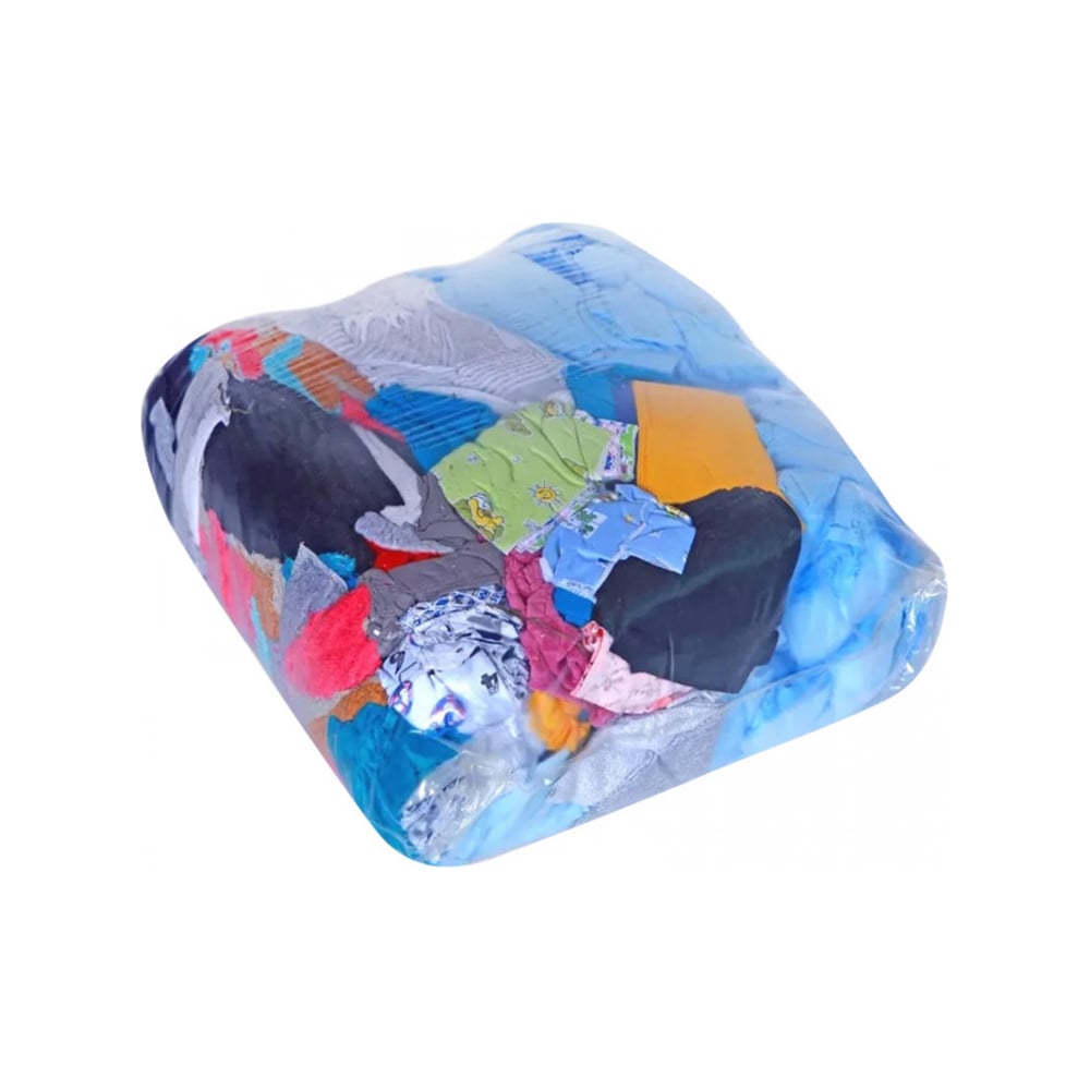 Изображение товара Ветошь Insparion цветной трикотаж-плотные куски, 10 кг