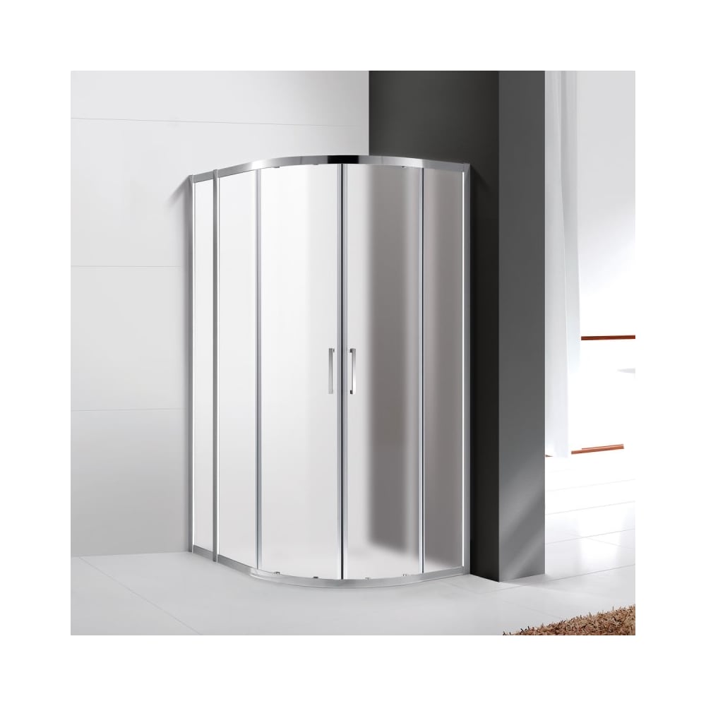 Изображение товара Душевой уголок Cezares MOLVENO-RH-2-110/90-P-Cr закаленное стекло хром раздвижной