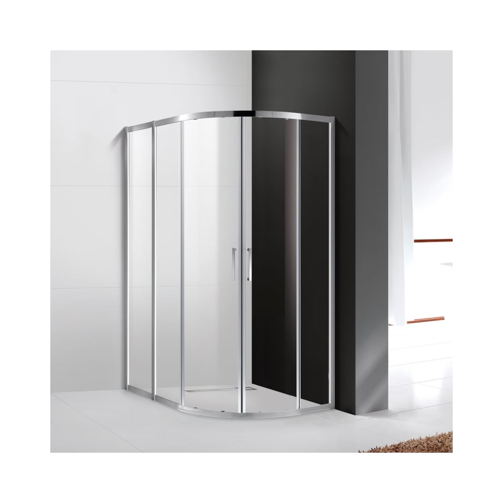 Изображение товара Душевой уголок Cezares MOLVENO-RH-2-120/100-C-Cr-IV анодированный алюминий хром 1200 мм