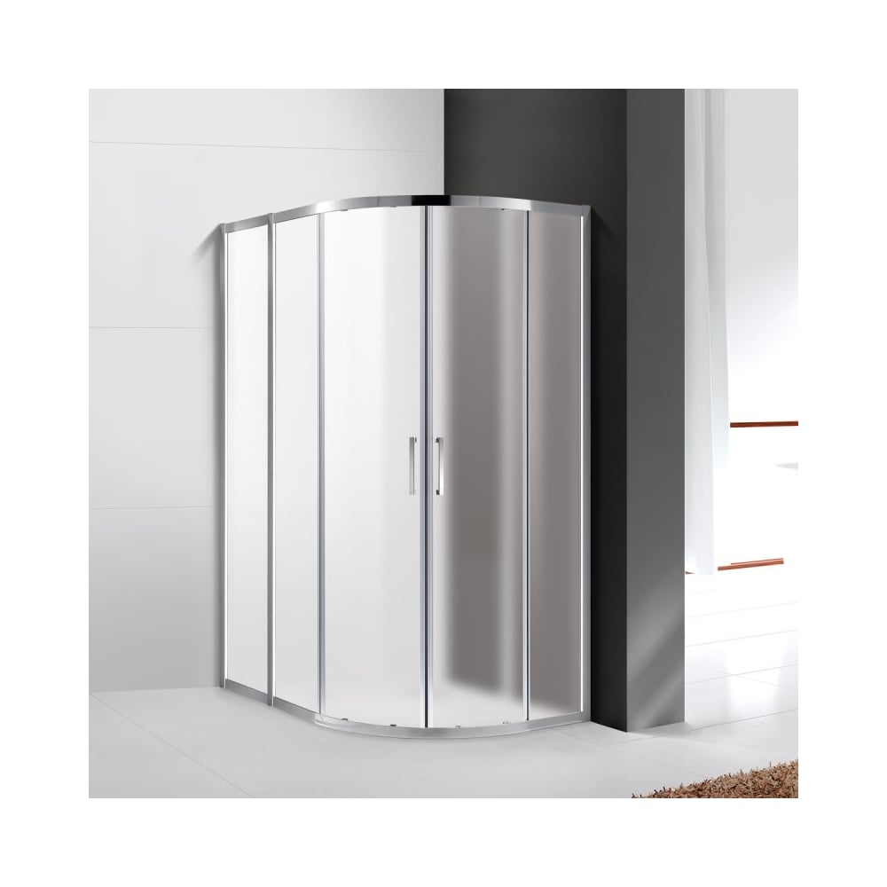 Изображение товара Душевой уголок Cezares MOLVENO-RH-2-120/100-P-Cr с раздвижными шторками и регулировкой ширины