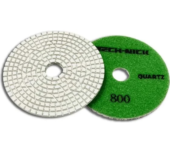 Изображение товара Круг алмазный гибкий шлифовальный АГШК Quartz 100x3.0 мм, №800 кварц wet TECH-NICK 111.120.9544