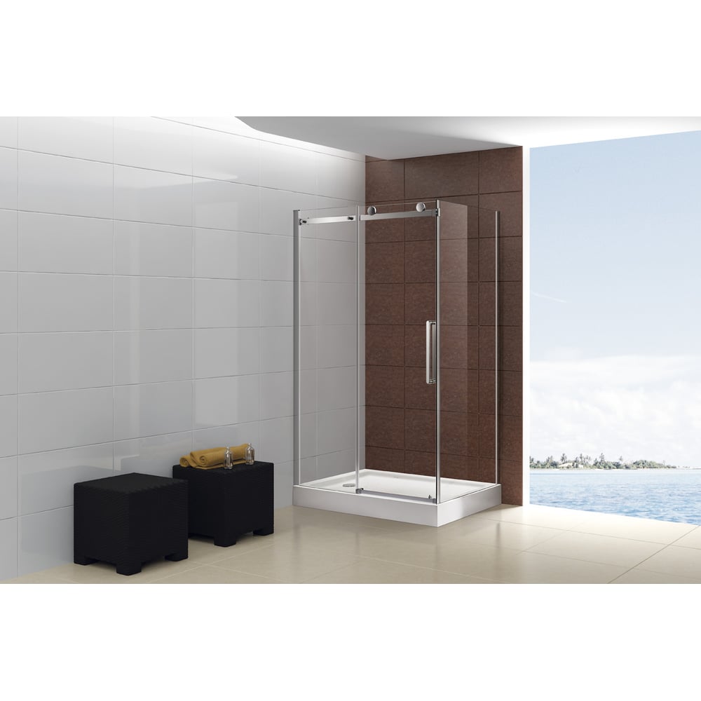 Изображение товара Душевой уголок Cezares STYLUS-O-M-AH-1-130/90-C-Cr прямоугольный раздвижной хром