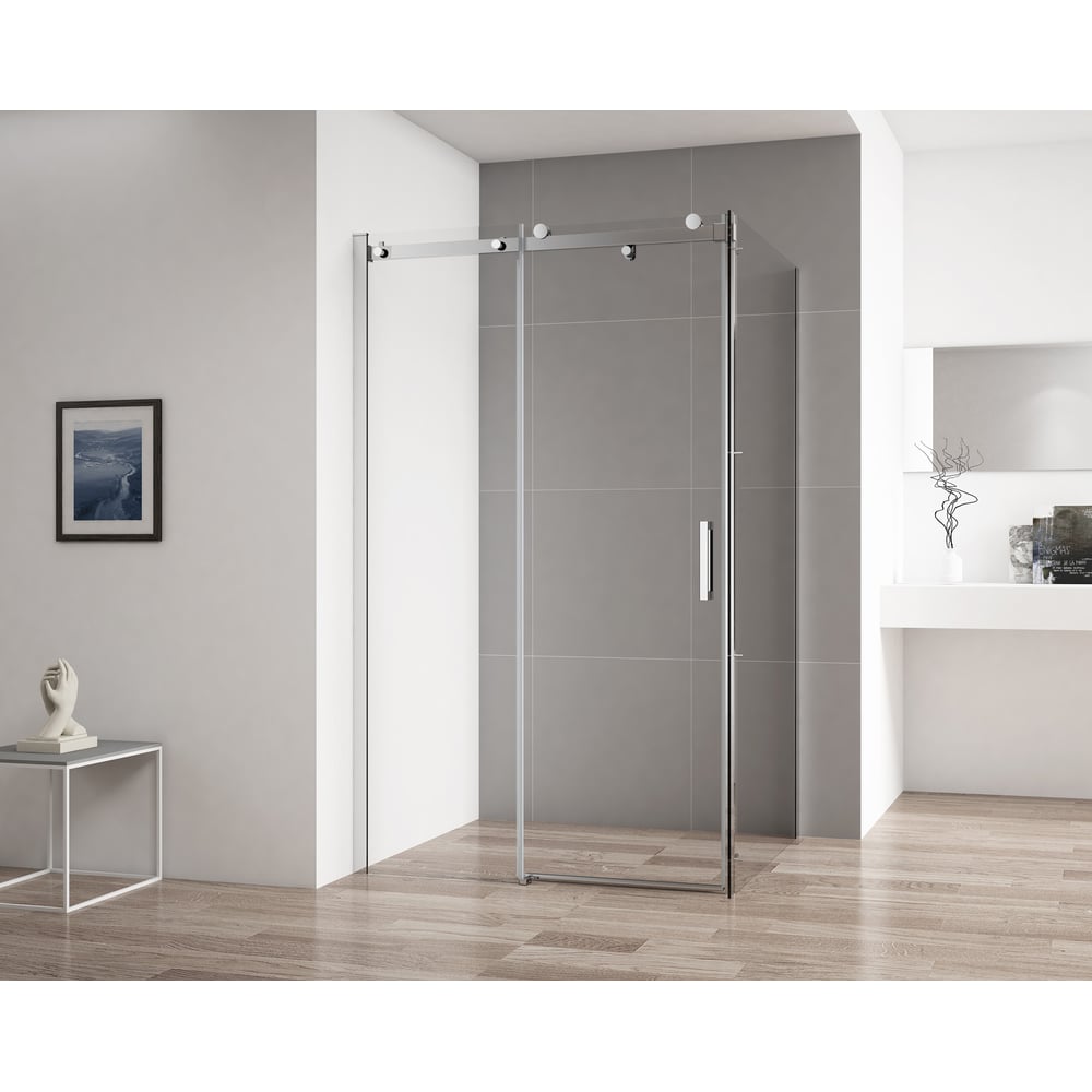 Изображение товара Душевой уголок Cezares STYLUS-SOFT-AH-1-160/80-C-Cr прямоугольный с раздвижными шторками