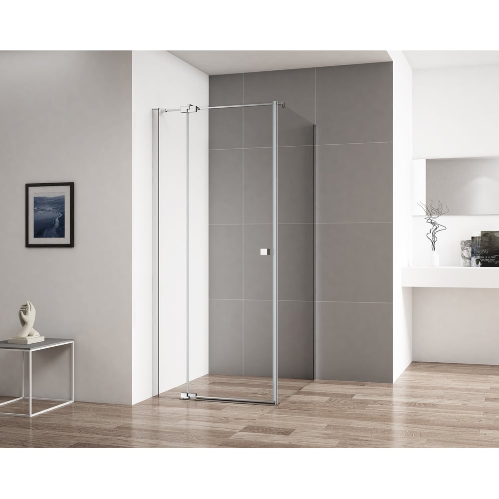 Изображение товара Душевой уголок Cezares VALVOLA-AH-1-90/100-C-Cr анодированный алюминий стекло регулируемый