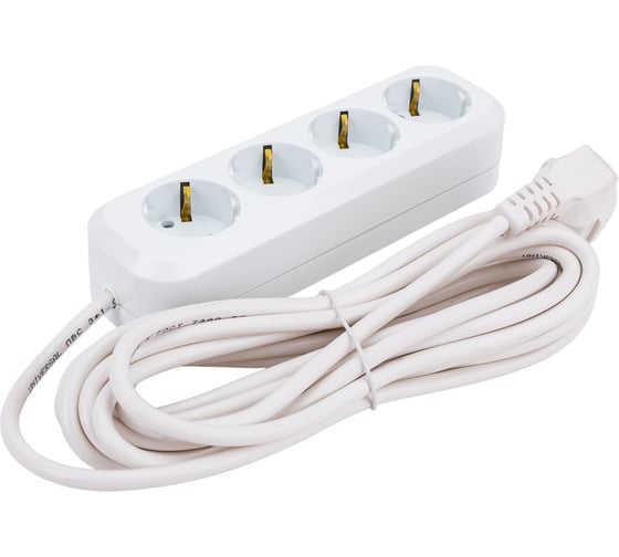 Изображение товара Удлинитель UNIVersal Е-304 ПВС 3*1, 4 гнезда, с/з 5м 9631982