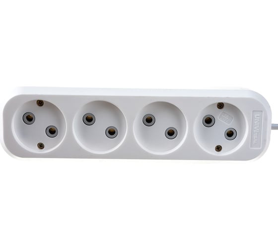 Изображение товара Удлинитель UNIVersal У6-766 ШВВП 2*0,75, 4 гнезда, 5м 9631944