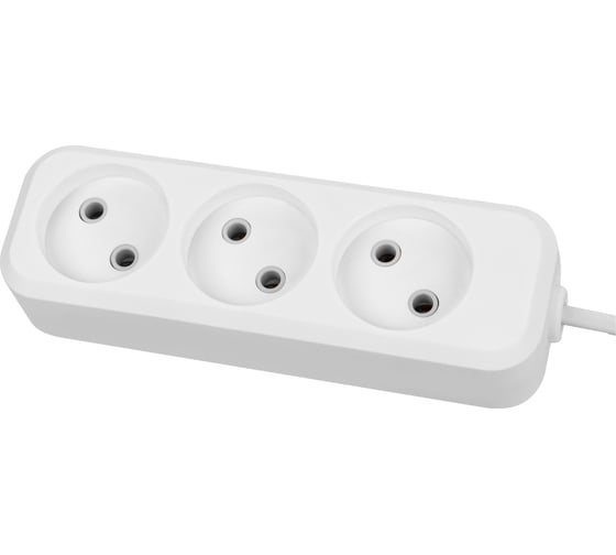 Изображение товара Удлинитель сетевой TDM ELECTRIC 3 розетки, 5 метров, без заземления, ШВВП 2х0,75 мм2 6А 250В SQ1303-1202