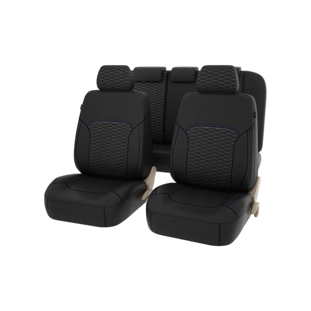 Изображение товара Чехлы PSV Forester Next Черный отстрочка синяя терморомб из экокожи универсальные