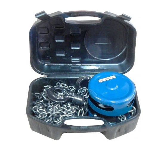 Изображение товара Лебедка механическая подвесная с фиксацией цепи натяжения Rockforce 0.5т, длина цепи - 2.5м, в кейсе RF-TRC9005S BIG(17868)