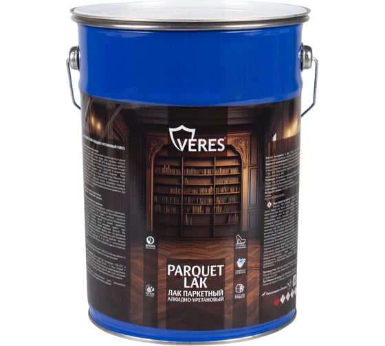 Изображение товара Лак паркетный алкидно-уретановый VERES глянцевый 5 л 270372