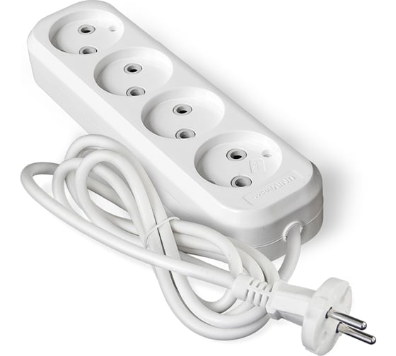 Изображение товара Удлинитель UNIVersal У6-766М ПВС 2*0,75, 4 гнезда, 2м 766М-02