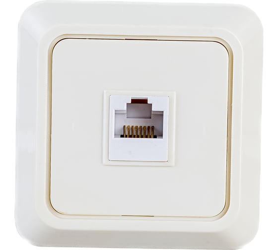 Изображение товара Компьютерная розетка UNIVersal Олимп слоновая кость ivory 1073