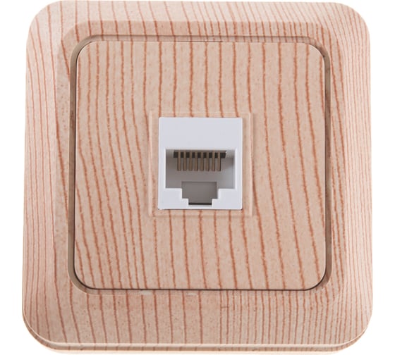 Изображение товара Компьютерная розетка UNIVersal Олимп сосна 1078