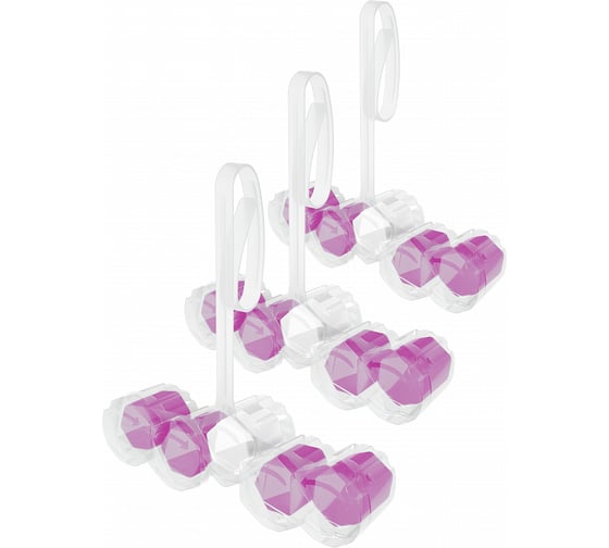 Изображение товара Блок для очищения унитаза трио DOMESTOS ледяная магнолия 10x3X55Г 8720181014093