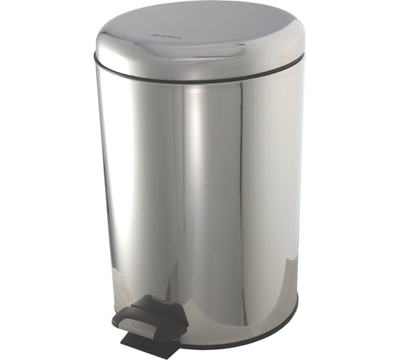 Изображение товара Урна с микролифтом Ksitex BGR-12S хром, блестящая 33287