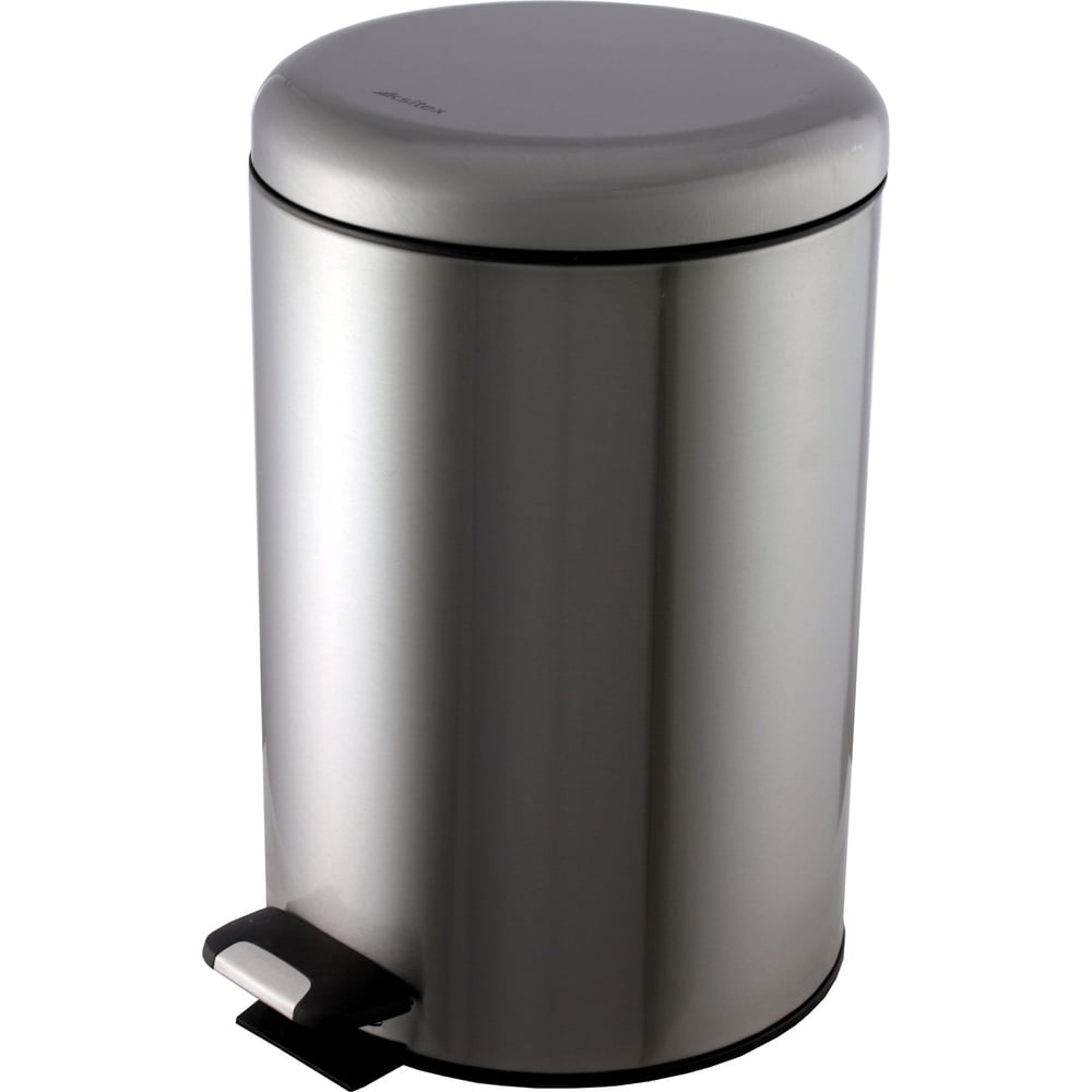 Изображение товара Урна с микролифтом Ksitex BGR-12M хром 12 литров напольная