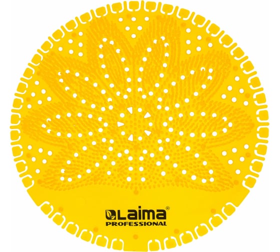 Изображение товара Дезодоратор коврик для писсуара LAIMA желтый, аромат Лимон, Professional, на 30 дней 608898