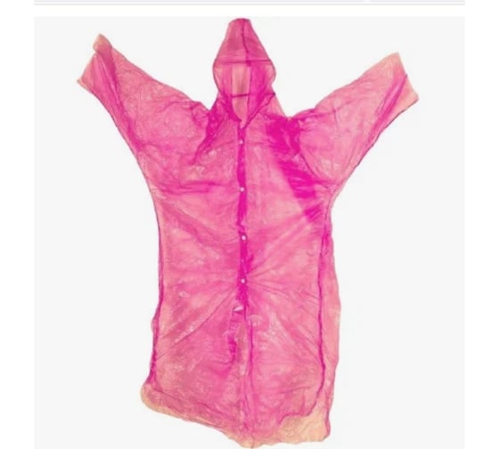 Изображение товара Плащ-дождевик БЕРТА полиэтилен 1532 розовый