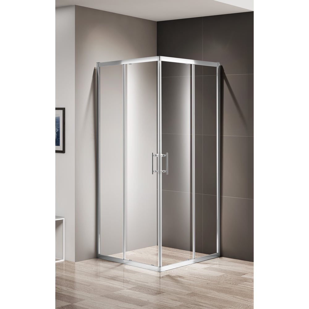 Изображение товара Душевой уголок Cezares MOMENTO-A-2-100-C-Cr 1000x1000 мм раздвижной с регулируемой шириной