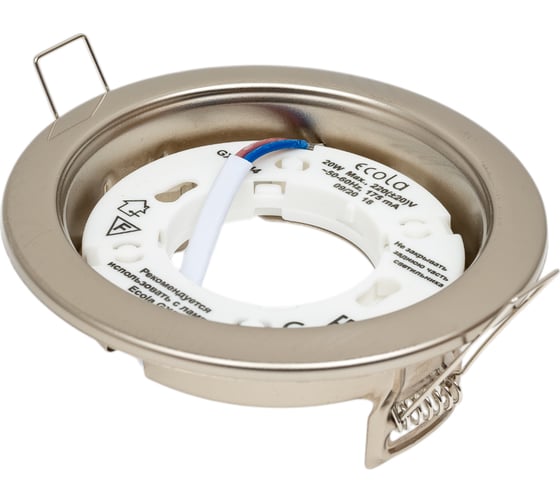 Изображение товара Встраиваемый светильник Ecola GX53 H4 без рефл. Жемчуг 38x106 /к+/ SP53H4ECB