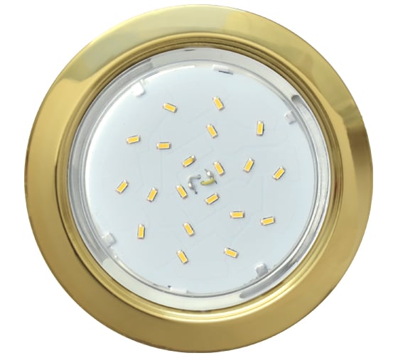 Изображение товара Светильник Ecola GX53 H4 без рефлектора /золотой/ 38x106 /к+/ FG53H4ECB