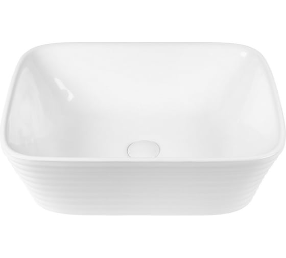 Изображение товара Раковина накладная прямоугольная BOND 50х38х16см керамическая белая S63-500